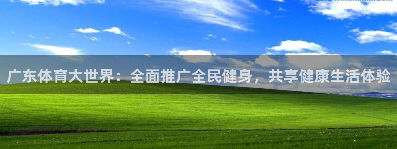 乐球直播免费体育直播主页：广东体育大世界：全面推广全民健身，共享健康生活体验