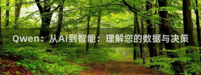 乐球直播免费体育直播下载手机版：Qwen：从AI到智能：理解您的数据与决策